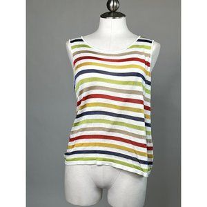 Anne Klein Knit sleeveless multicolor top